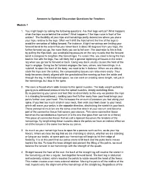 Answers to Optional Discussion Questions for Teachers