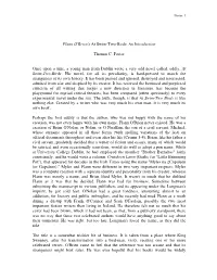 Flann O'brien's at Swim-Two-Birds: an Introduction