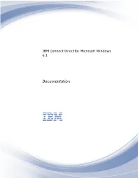 IBM Connect:Direct for Microsoft Windows: Documentation Fixpack 1 (V6.1.0.1)