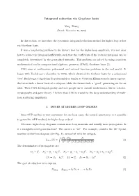 Integrand Reduction Via Groebner Basis