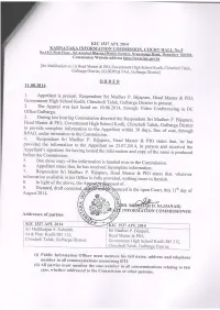 N.S+Ffiffiajtanar) Inforiff Tion COMMISSIO NER Addressesof Parties: \+\
