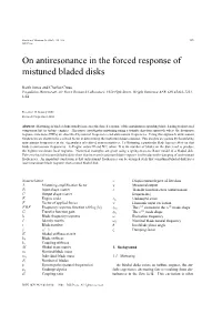 On Antiresonance in the Forced Response of Mistuned Bladed Disks