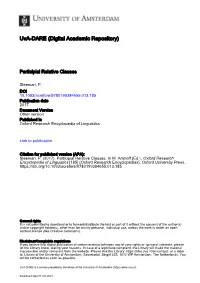 Participial Relative Clauses