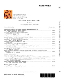Table of Contents (Print)