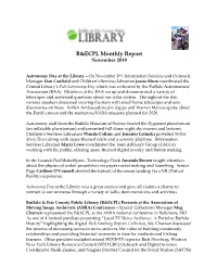 B&ECPL Monthly Report