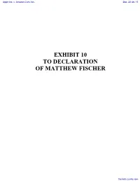 Declaration of Matthew Fischer in Support of 18 MOTION For