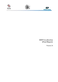 GEO Localization {Final Report}