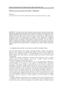 Studies on the Structure of Gothic Cathedrals