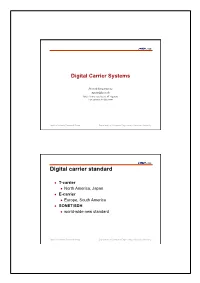 Digital Carrier Systems