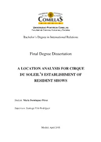 Final Degree Dissertation