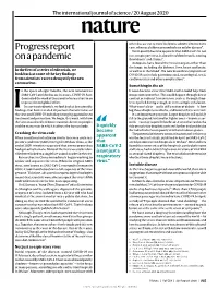 Progress Report on a Pandemic