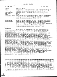 Standard Persian Within a Generative-Transformati Al Grammar