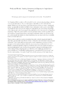 Birds and Words: Aurality, Semantics and Species in Anglo-Saxon England