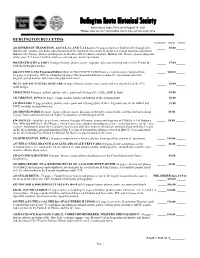 Burlington Route Historical Society Back Issues Order Form As of August 14, 2021 Please Order As Soon As Possible