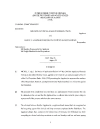 Grenada Technical and Allied Workers Union V Kenny Lalsingh Investments