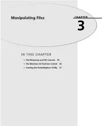 Manipulating Files CHAPTER 3