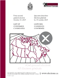 Official List of Candidates