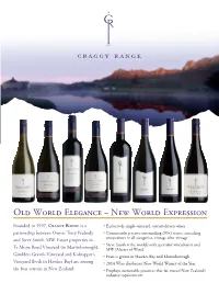 Old World Elegance – New World Expression