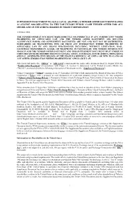 Supplement Document 1 October 2020