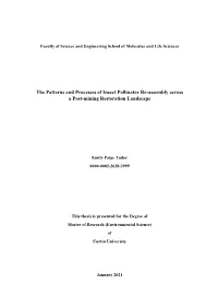 The Patterns and Processes of Insect Pollinator Re-Assembly Across a Post-Mining Restoration Landscape