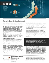 The U.S. Debt Ceiling Explained