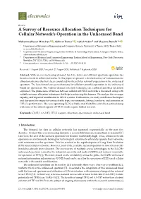 A Survey of Resource Allocation Techniques for Cellular Network's