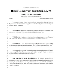 House Concurrent Resolution No. 93