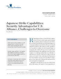 Japanese Strike Capabilities: Security Advantages for U.S