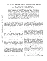 Living in a Void: Testing the Copernican Principle with Distant Supernovae