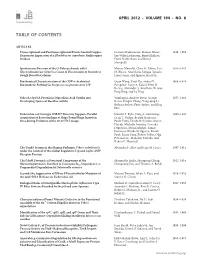 Table of Contents