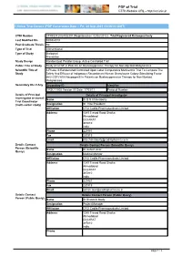 CTRI Trial Data