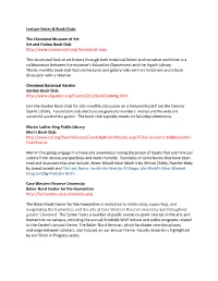 Informative Presentations Are Held Wednesday Evenings in Murch Auditorium