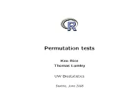 Permutation Tests