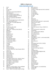 2600 in 1 Game List