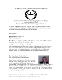 Best Practices for Unitarian Universalist Blogging