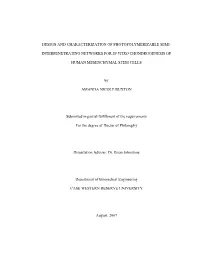 Design and Characterization of Photopolymerizable Semi