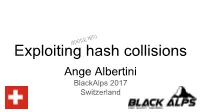 Exploiting Hash Collisions, (The Weakest Ones, W/ Identical Prefix) Via Manipulating File Formats
