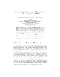 Linear Cryptanalysis of Non Binary Ciphers with an Application to SAFER