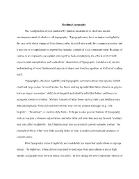 Reading Typography-Sage Encyclopedia of Perception
