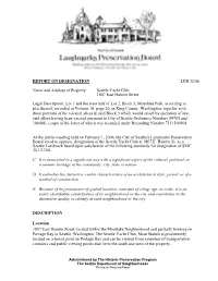 Report on Designation Lpb 32/06