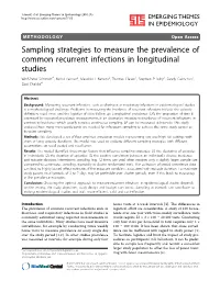 Sampling Strategies to Measure the Prevalence of Common Recurrent