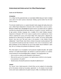 Undervalued and Under-Served: the Gifted Disadvantaged