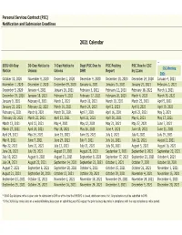 2021 Calendar