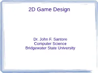 2D Game Design