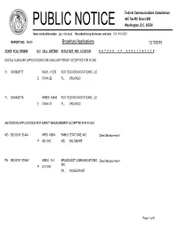 Broadcast Applications 12/10/2019