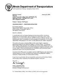 Madison County January 8, 2016 Mitchell Lenox Tower Reconfiguration (UPPR MP 270) High-Speed Rail – Chicago to St