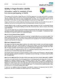 Quality in Organ Donation (QUOD)