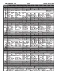 Sunday Morning Grid 5/31/15 Latimes.Com/Tv Times