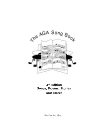 The AGA Song Book up to Date