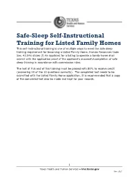 What Is Safe Sleep?